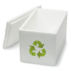 Polystyrene can be recycled