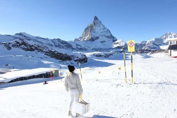 At the foot of the Matterhorn