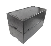 insulated food box with gastronorm trays