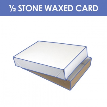 ½ Stone Waxed Cardboard Box