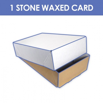 1 Stone Waxed Cardboard Box