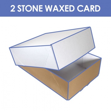 2 Stone Waxed Cardboard Box